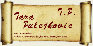 Tara Pulejković vizit kartica
